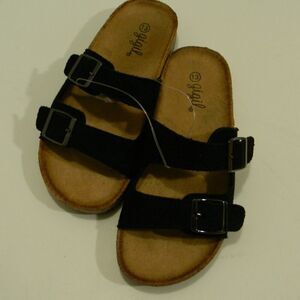gigil Girls Shoes Size 13 Style Berk 14 Back Slides Slip-Ons Buckles Cork NWOT